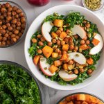 Vegan Massaged Kale and Apple Winter Salad