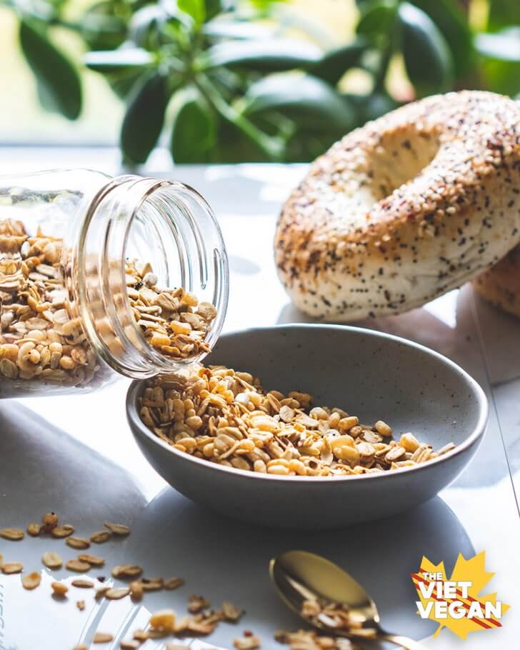 Vegan Everything Bagel Granola | The Viet Vegan