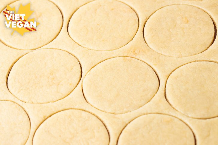 Cut cookie dough