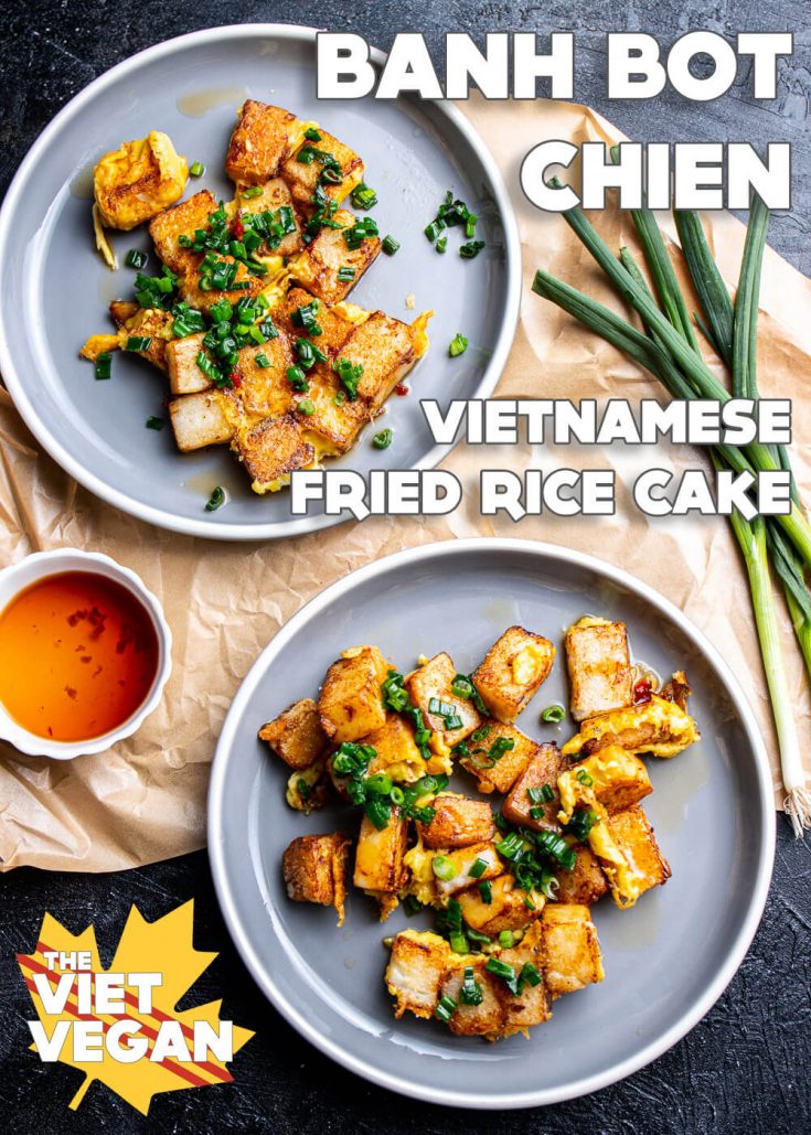 Bánh bột chiên chay - Vegan Vietnamese Fried Rice Cake
