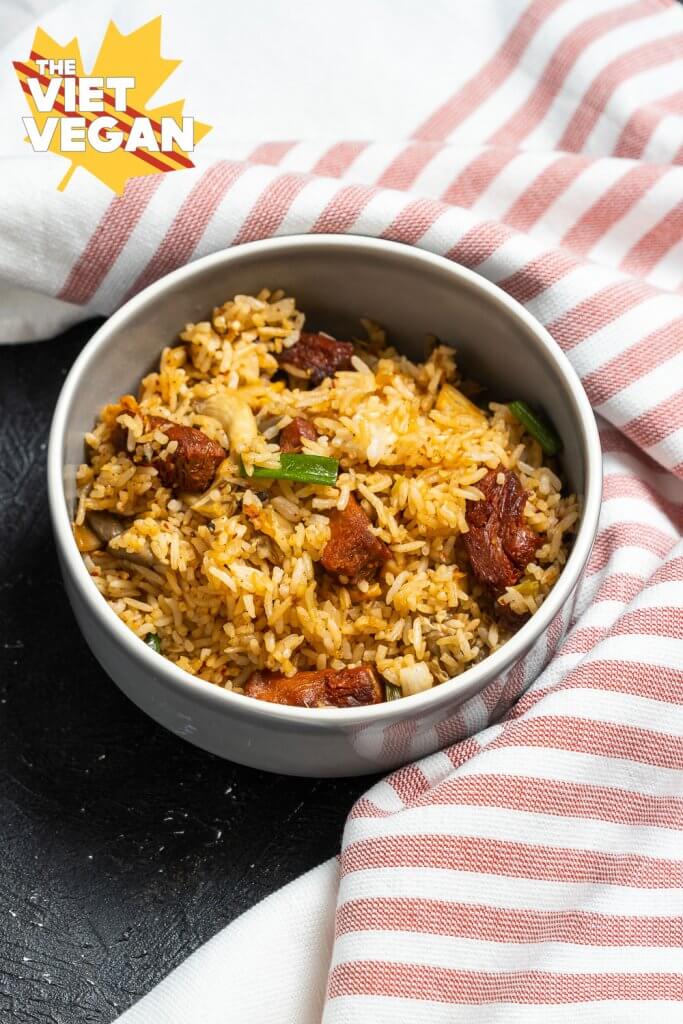 fried kimchi rice in a bowl