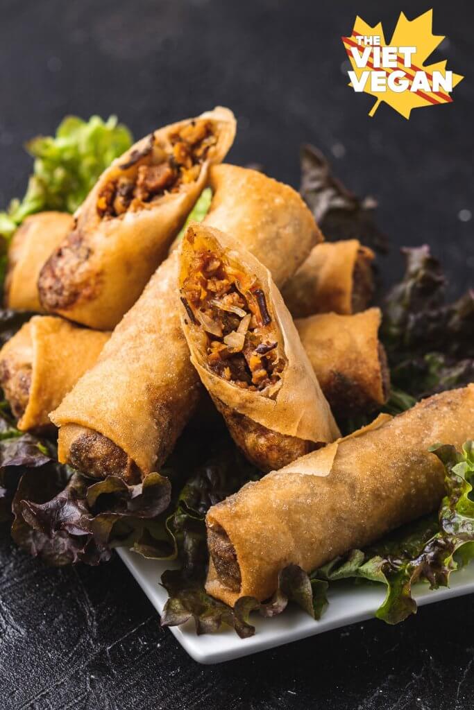 Rollos de primavera vietnamitas veganos