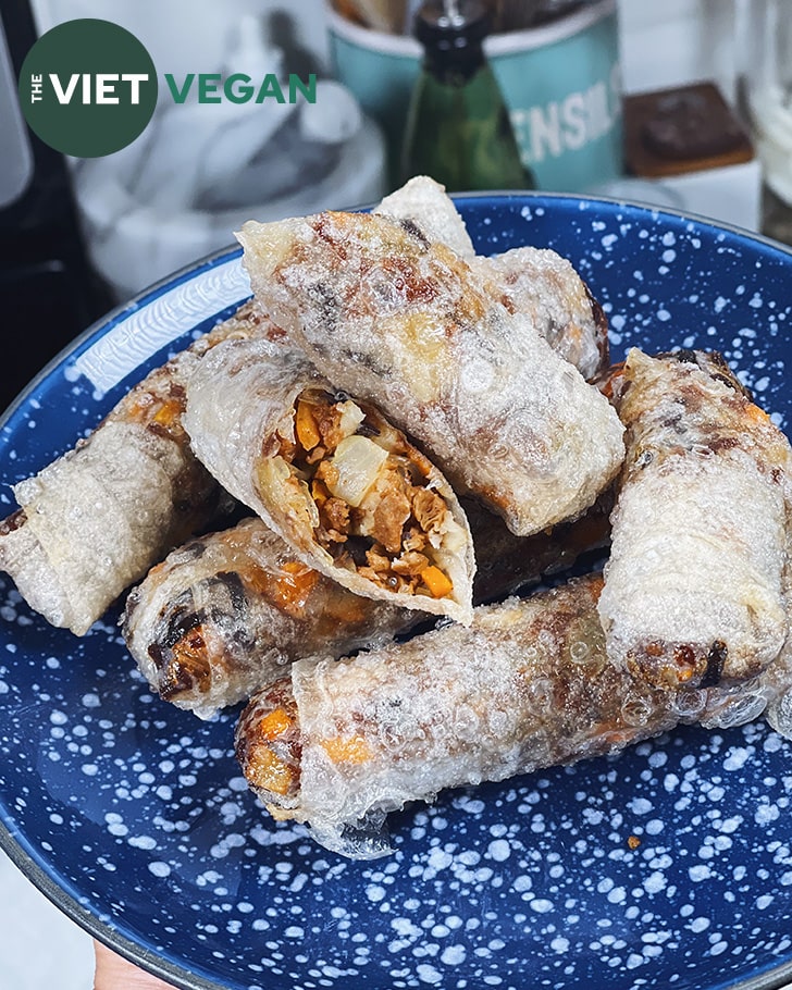 Vietnamese Spring Rolls made with rice paper