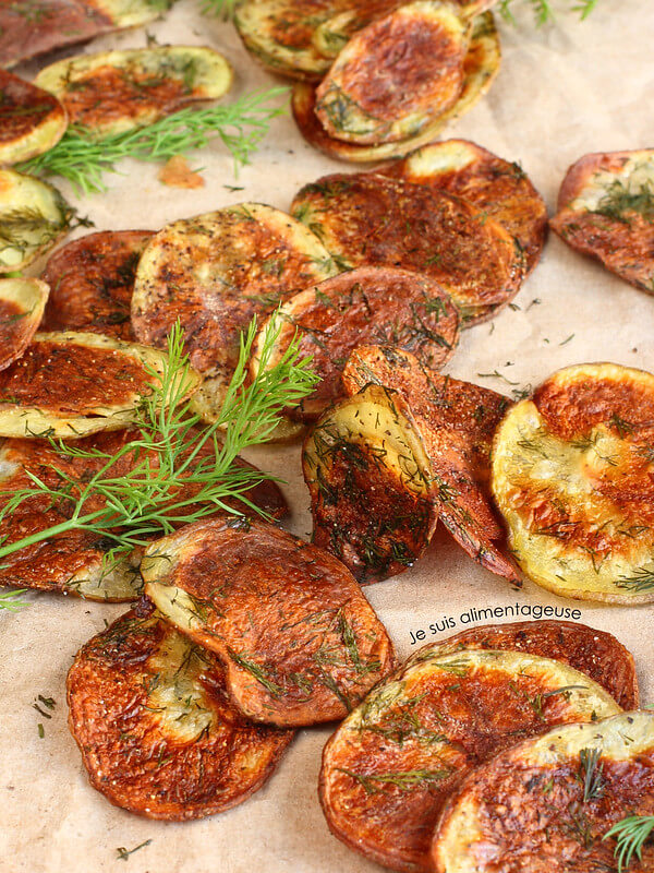Baked Dill Potato Chips The Viet Vegan