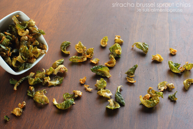 Sriracha Brussels Sprout Chips