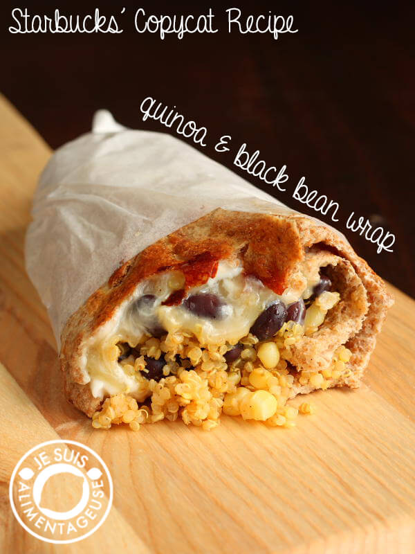 Starbucks Copycat Quinoa and Black Bean Wrap - The Viet Vegan