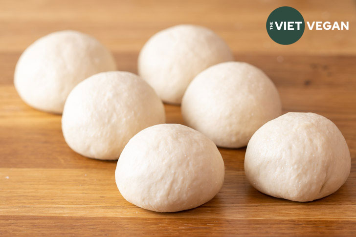 bao dough divided and ready to be filled