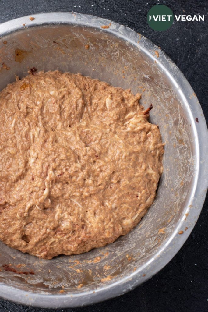 seitan mixture before cooking