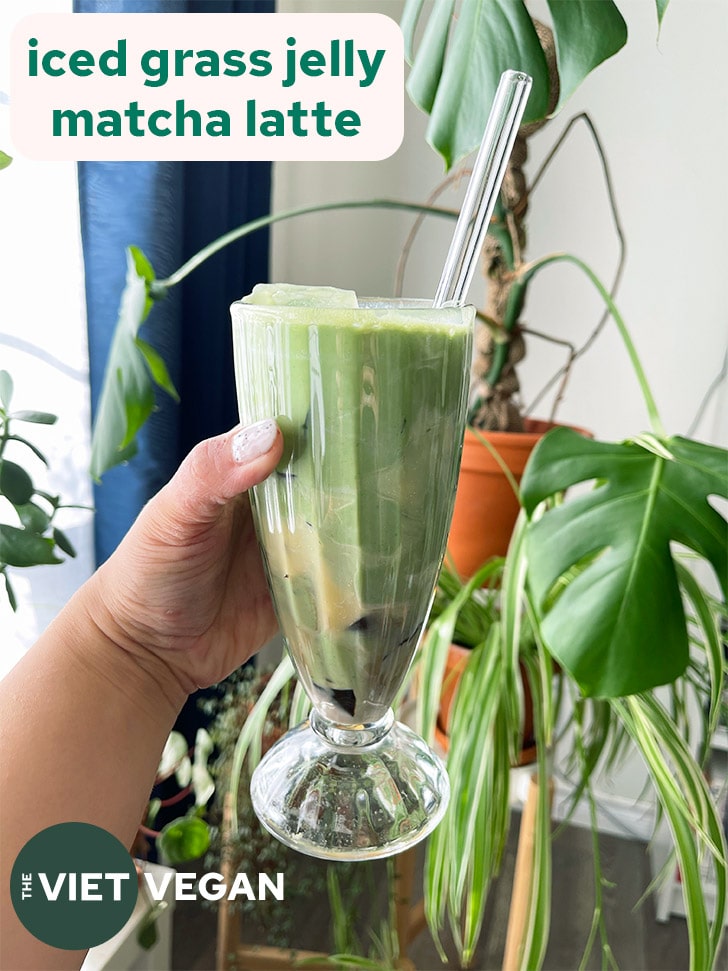 Matcha Jelly Drink Recipe (Made Vegan!)