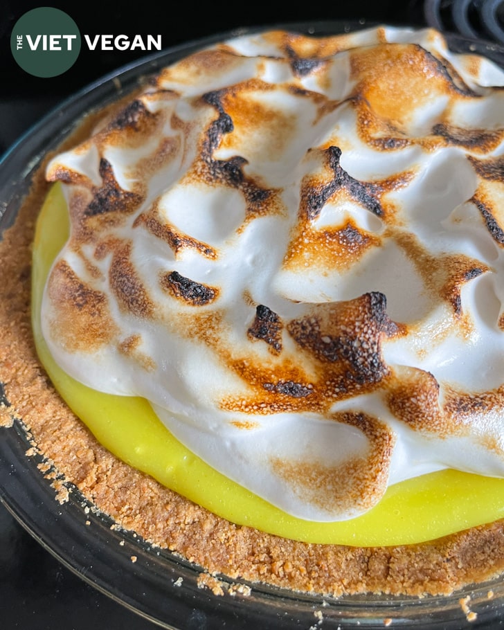 Vegan Lemon Meringue Pie - The Viet Vegan