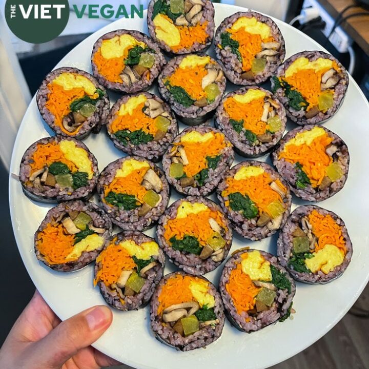 Vegan Kimbap Recipe with Tempeh