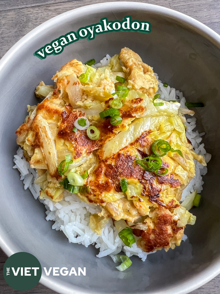 Vegan Oyakodon (Hen and Egg Rice Bowl)